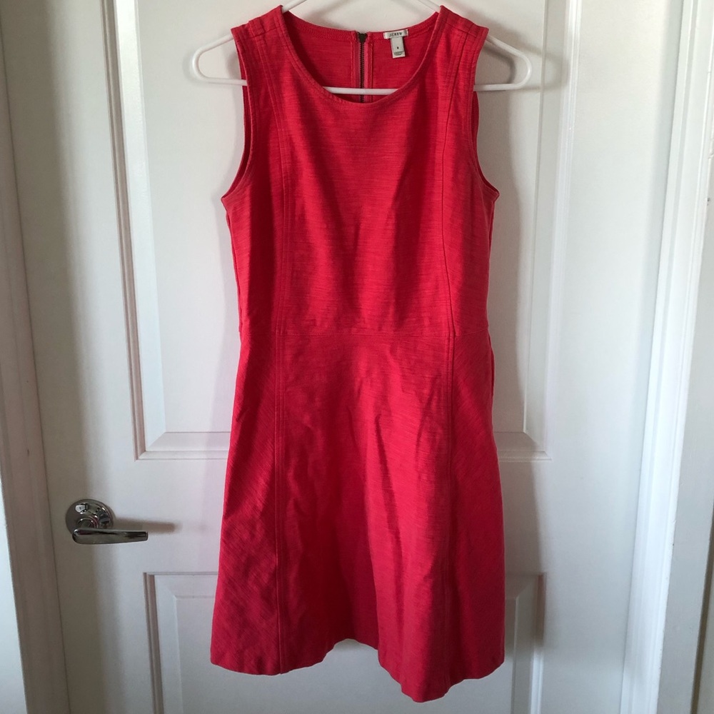J. Crew Pink sleeveless A-line dress